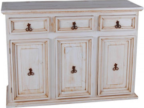 Sideboard Mexico Möbel Landhaus Pinie Weiß