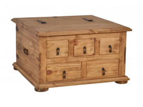 Truhentisch Mexico Möbel Landhaus Pinie Honig