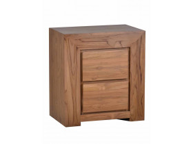 Nachttisch Maharaja Modern Teak Dunkelbraun