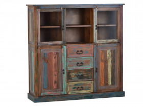 Highboard Cancun Shabby Chic Pinie Bunt