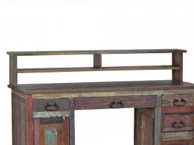 Schreibtisch Cancun Shabby Chic Massivholz Pinie Bunt