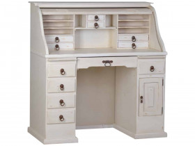 Sekretär Mexico Möbel Landhaus Massivholz Pinie Weiß