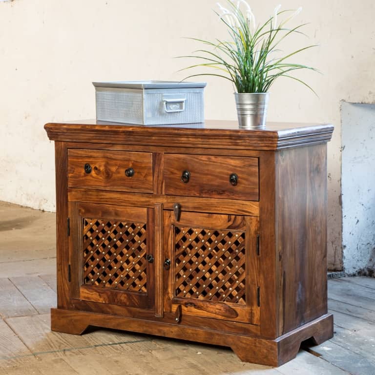 Kommode aus Sheesham Holz