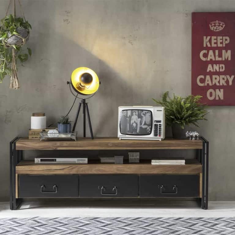 Lowboard Madras im Industrial Style