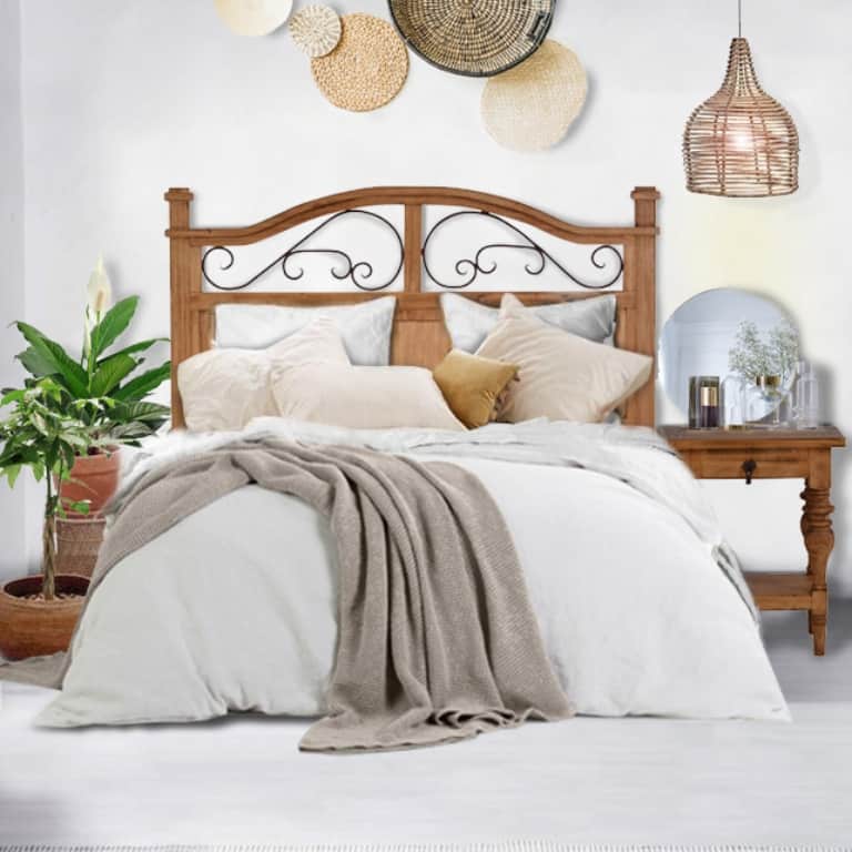 Landhausbett, gewachst