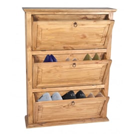 Schuhschrank mit Klappfächern